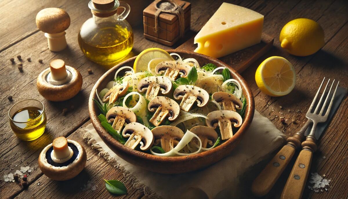 Ricetta Insalata di parmigiano e funghi - 