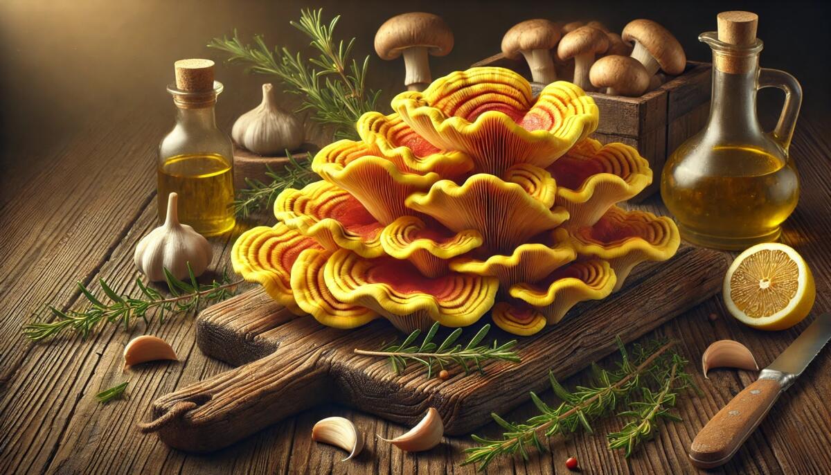 Ricetta Laetiporus sulphureus (Pollo dei Boschi) al forno - 