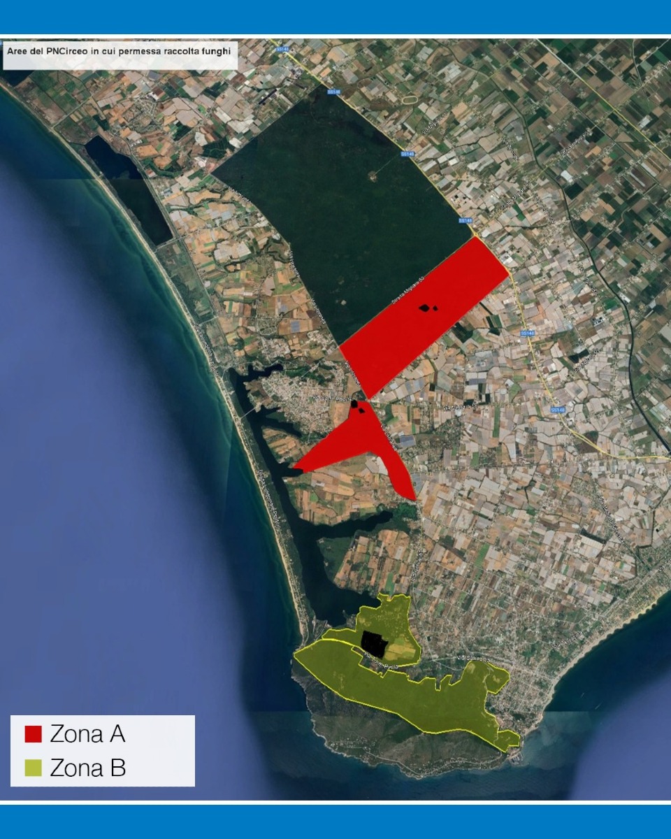 Zona A e Zona B - Parco Nazionale del Circeo